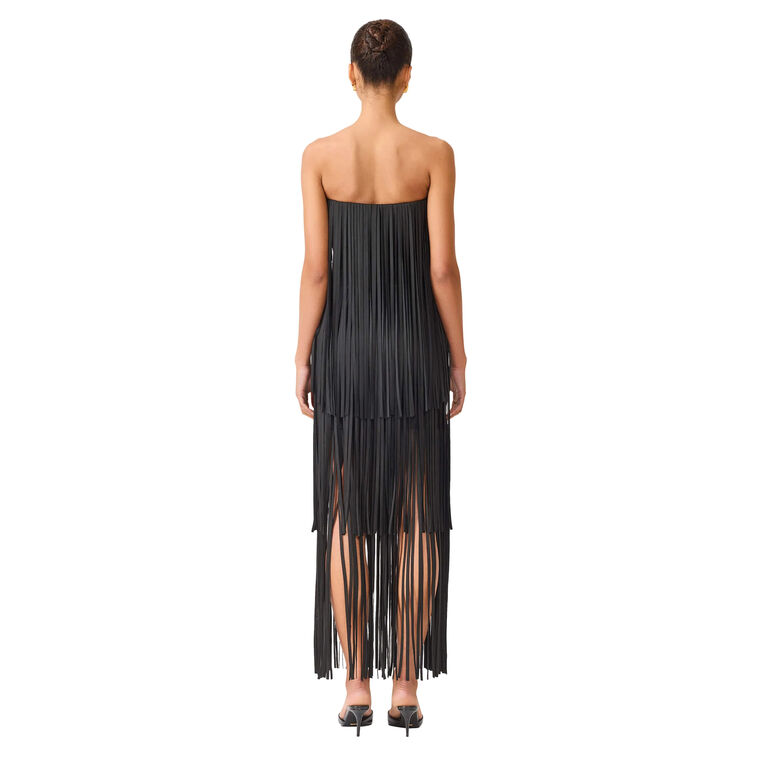 Alya Strapless Tiered Maxi Dress image number null