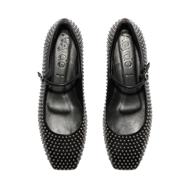 Uma Mini Stud Leather Mary-Jane Flat image number null