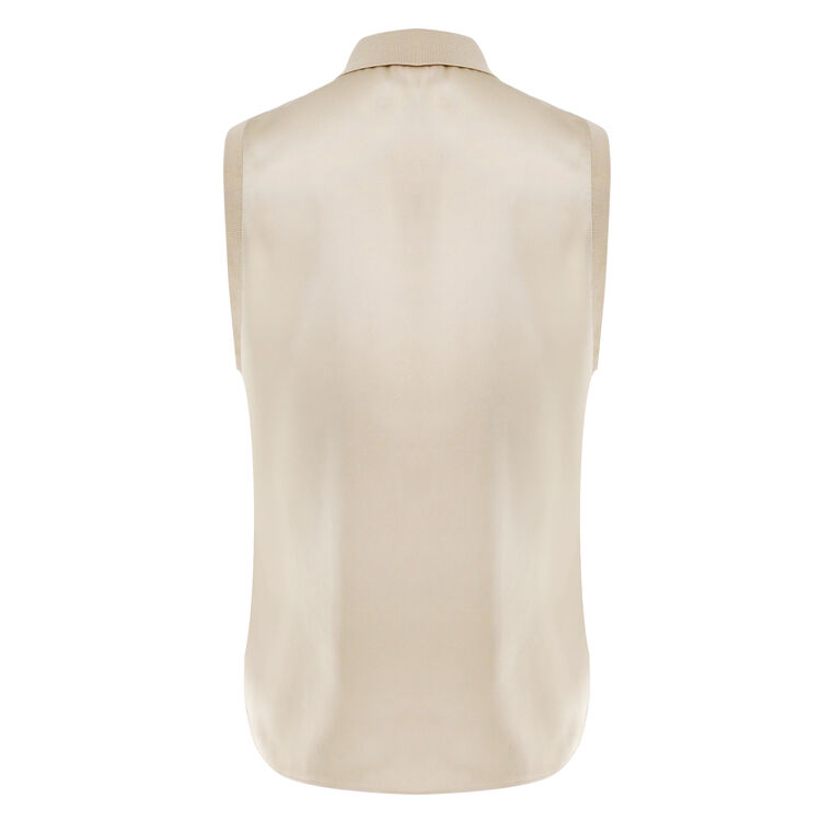 Giselle Silk Sleeveless Shirt image number null