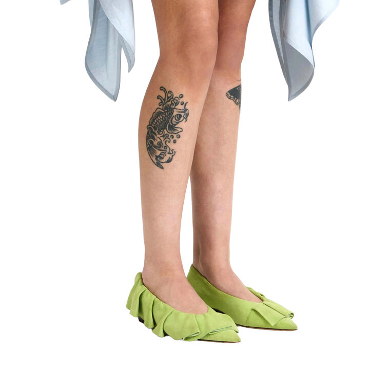 Ruffle Ballerina Flat image number null