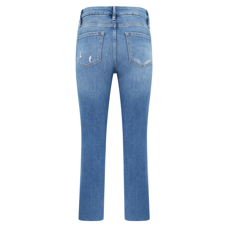 Le Crop Mini Boot Raw Stagger Jean image number null
