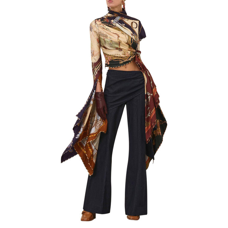 Valiant Draped Scarf Top image number null