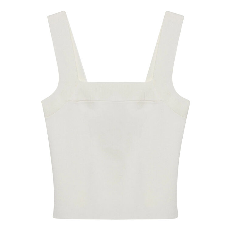 Madine Square Neck Knit Tank Top image number null