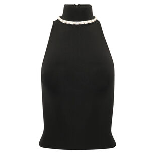 Annalee Mock Neck Halter Top