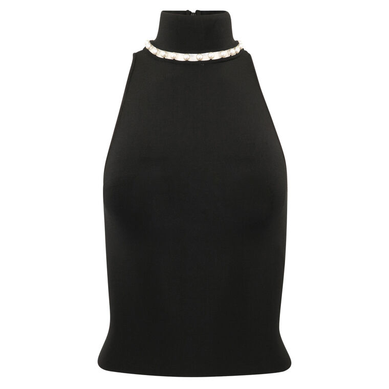Annalee Mock Neck Halter Top image number null