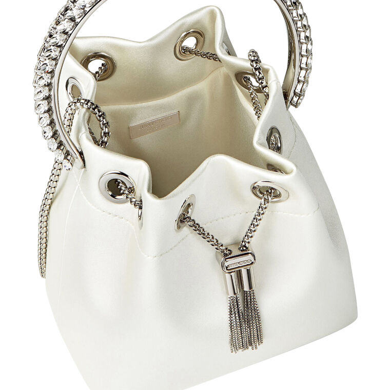 Satin Bon Bon With Crystal Handle image number null