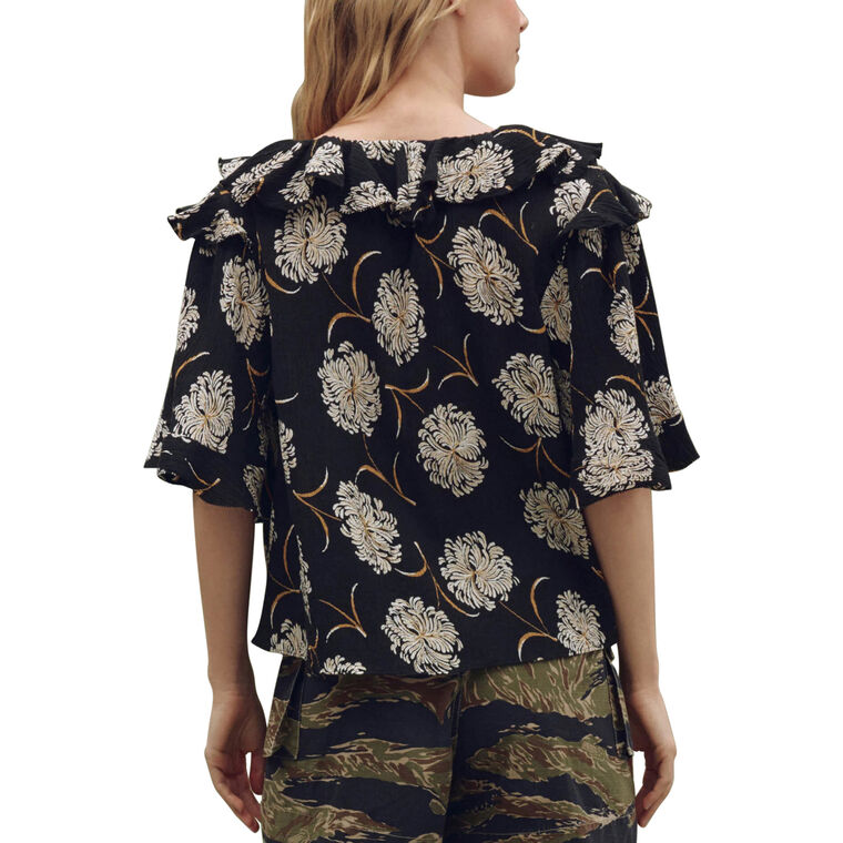 The Bower Lantern Sleeve Top image number null