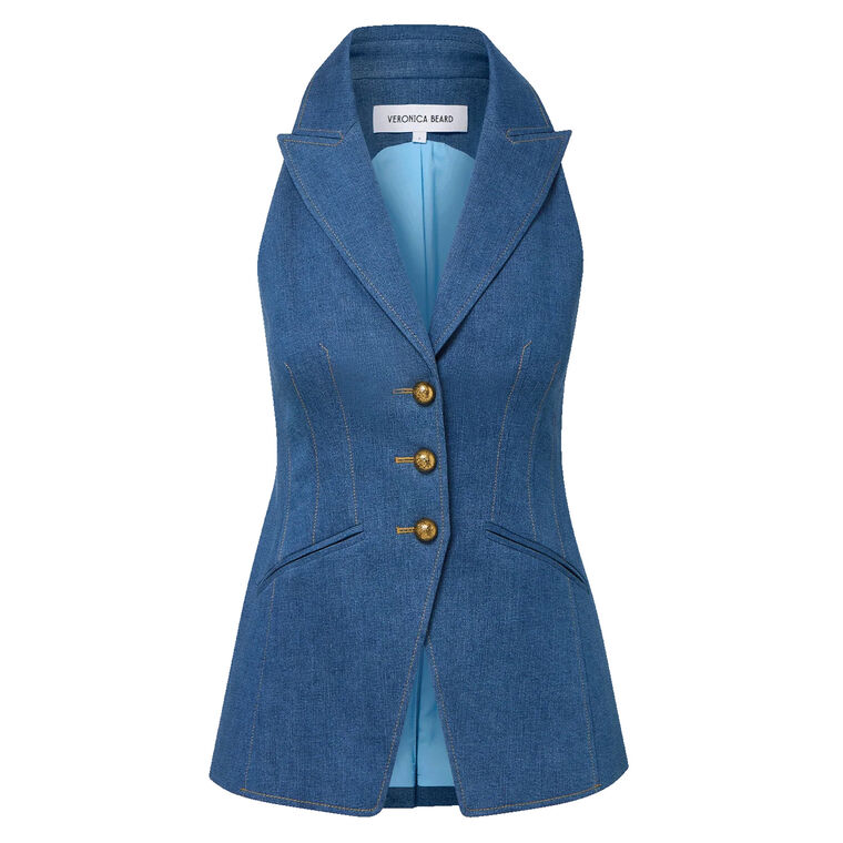 Costa Denim Vest image number null