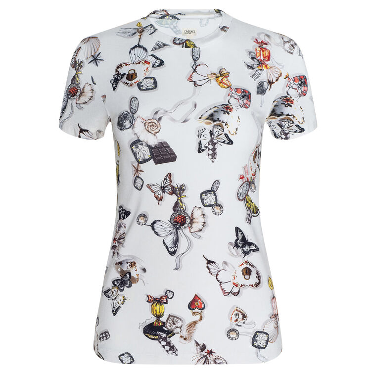 Ressi Short Sleeve Fitted Crew Neck Tee image number null