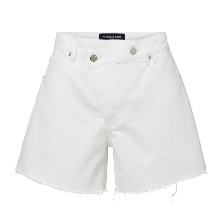 Ellis Mid Rise Crossover Waistband Denim Short image number null