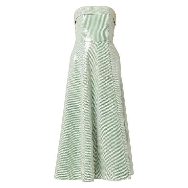 Kiara Strapless Sequin Midi Cocktail Dress image number null