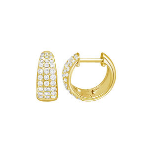 Brooklyn CZ Huggie Earrings