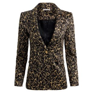 Macey Notch Collar Fitted Blazer