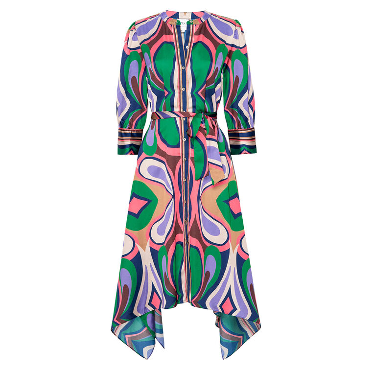 Solmaz Tie-Waist Midi Dress image number null