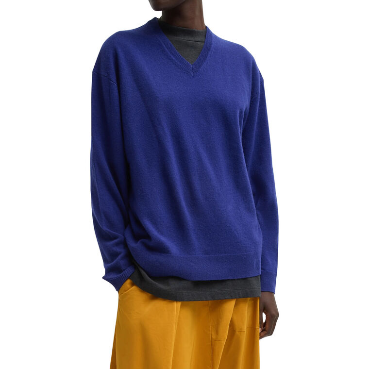 Washable Cashmere Easy V-Neck Sweater image number null