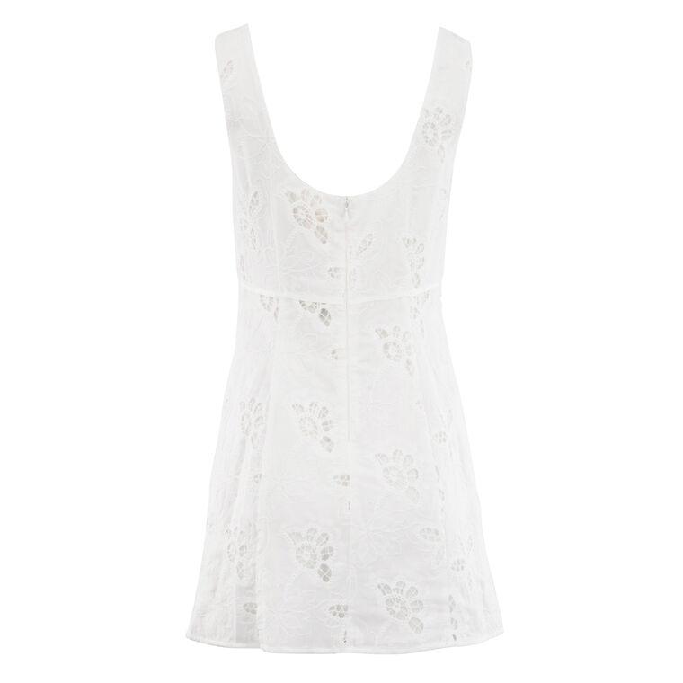 Amalia Sleeveless Embroidered Mini Dress image number null