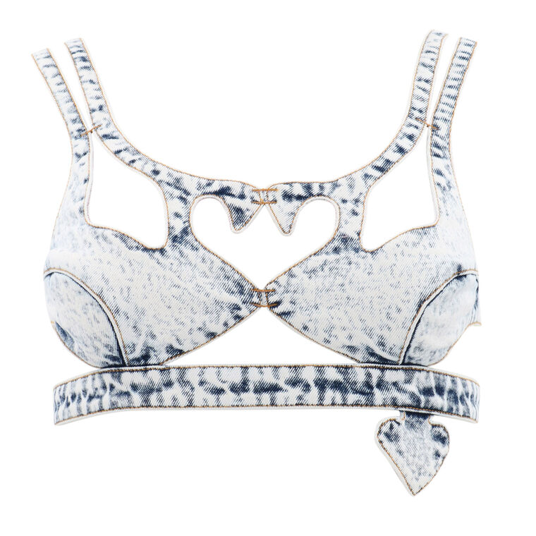 Arielle Denim Bra Top image number null