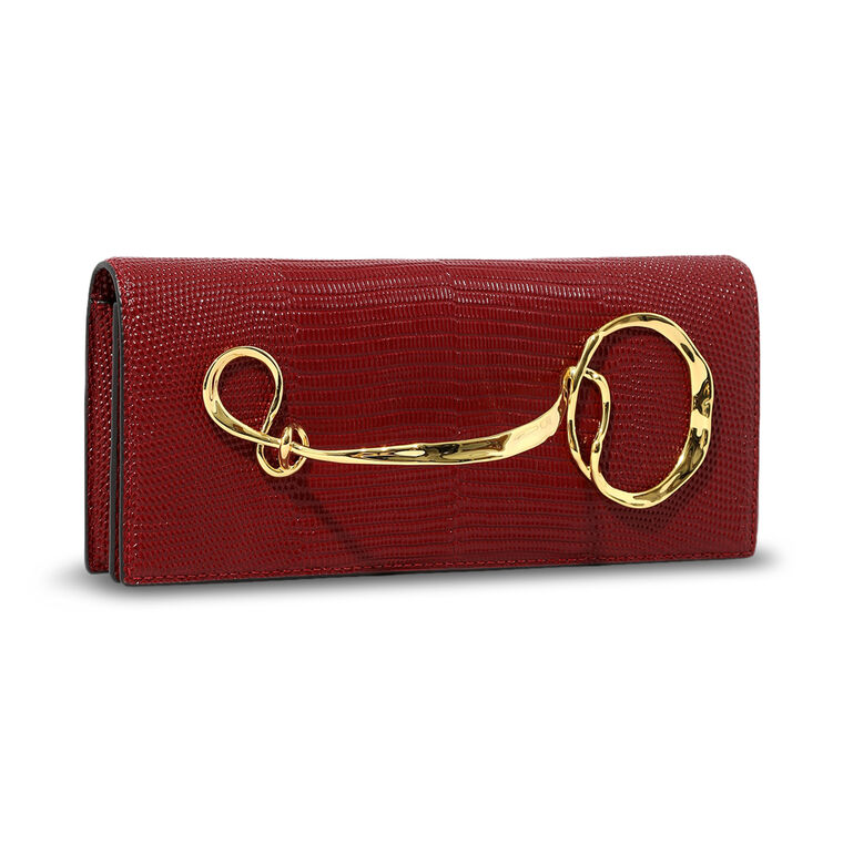 Twisted Gold Side Handle Clutch image number null