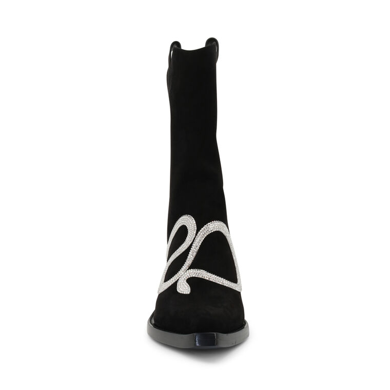 Suede Snake Strass 65mm Western Boot image number null