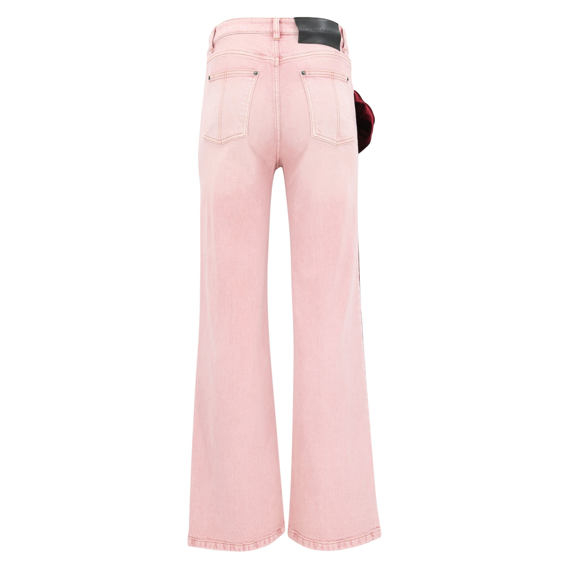 パンツ MOUSSY VELVET DENIM PINK MOUSSY（マウジー）の「VELVET DENIM BAGGY（デニムパンツ）」 - WEAR