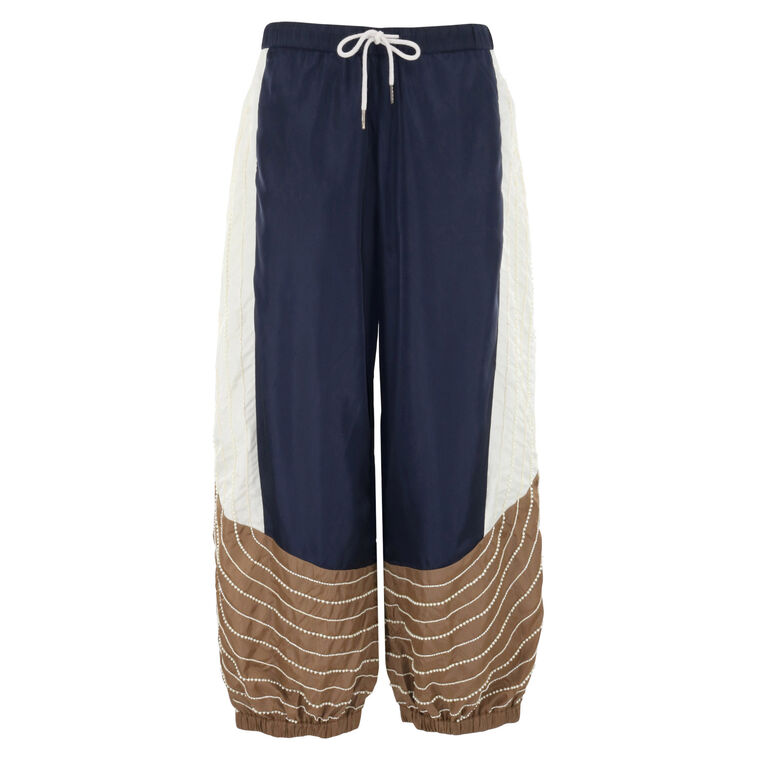 Quinn Embellished Beaded Jogger Pants image number null
