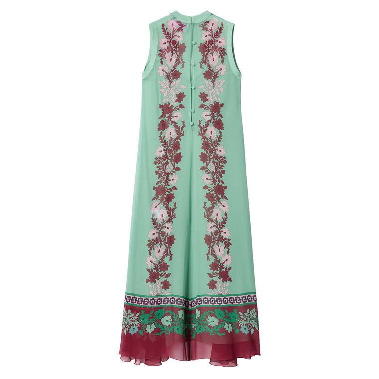 Maria Sleeveless Silk Midi Dress image number null
