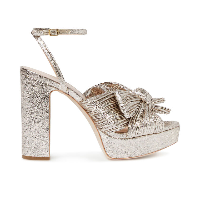 Natalia 110mm Pleated Platform Bow Heel image number null
