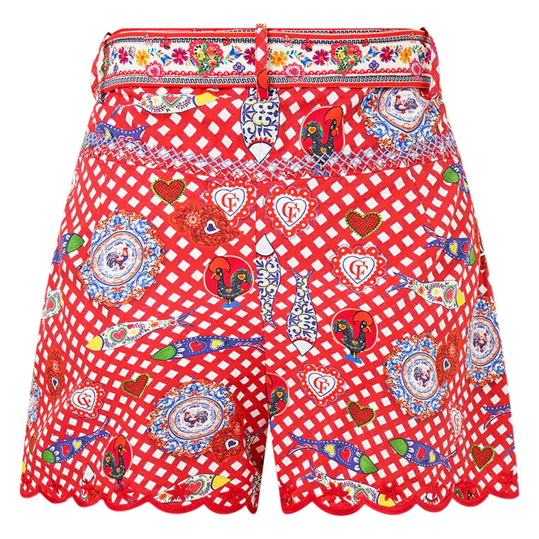 Tuck Front Belted Short image number null