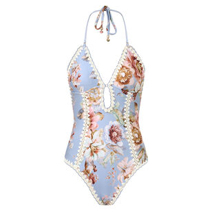 Awaken Crochet Keyhole One-Piece Swimsuit