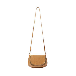 Logan Debossed Leather Crossbody Bag