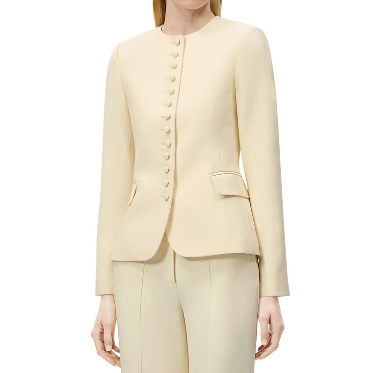 Marin Structured Jacket In Silk Wool image number null