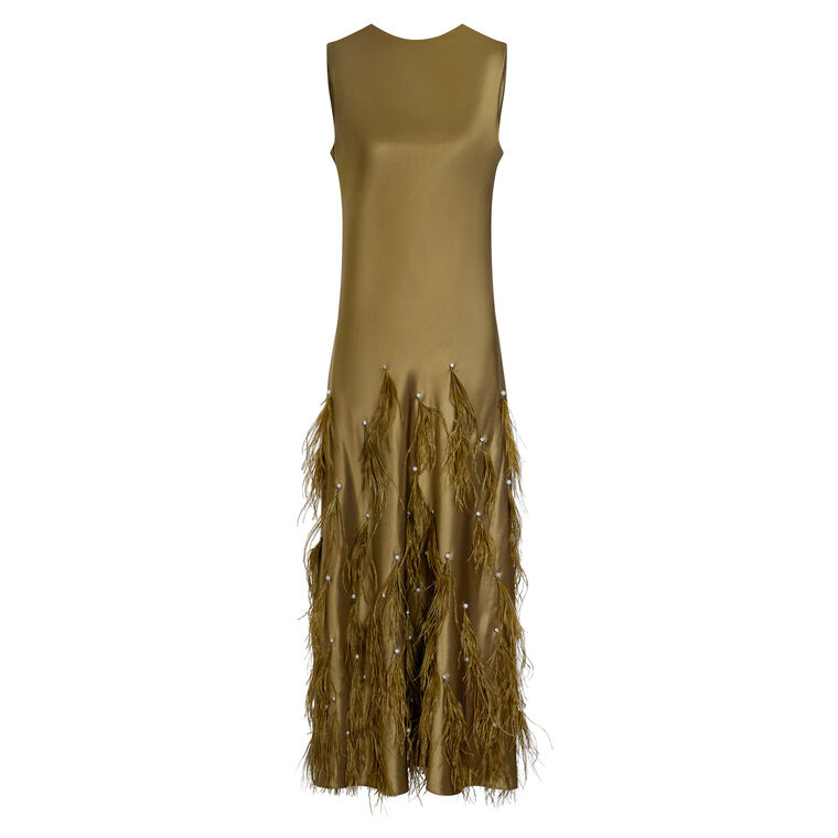 Laney Feather Dress image number null