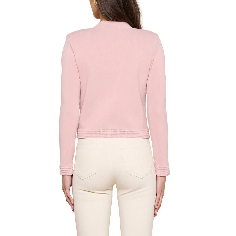 Patsy Long Sleeve Cropped Crewneck Cardigan image number null