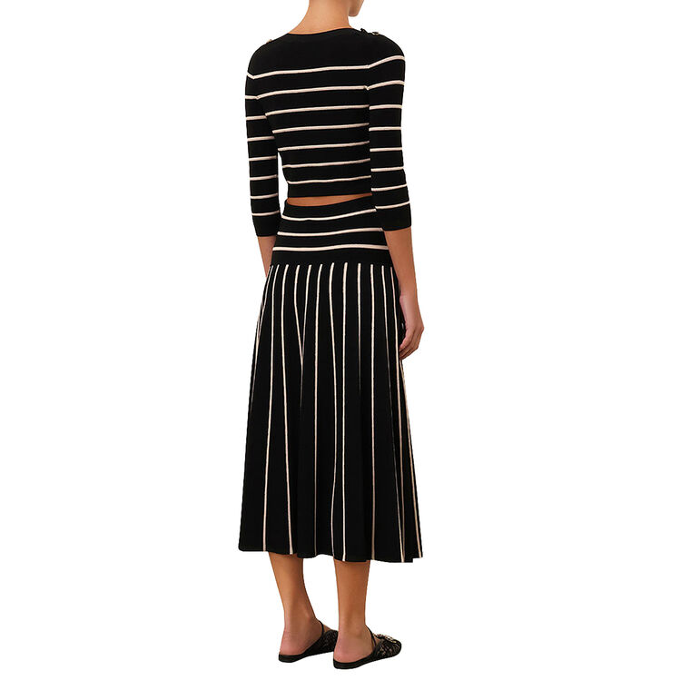 Crush Stripe Cropped Top image number null