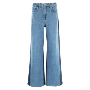 Beau Wide-Leg Jean With Contrasting Panels