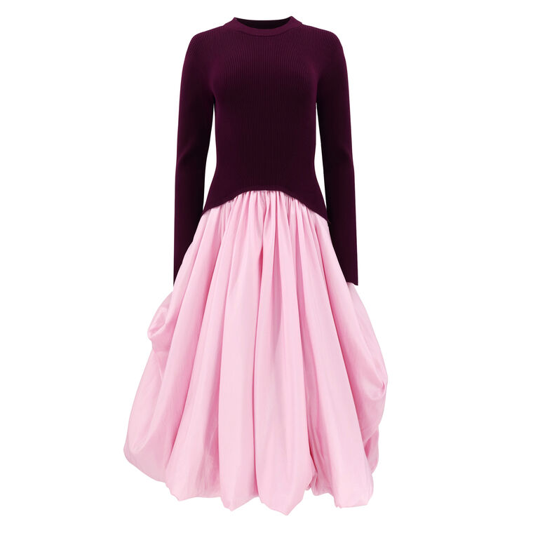 Kenlie Mock Neck Midi Dress image number null