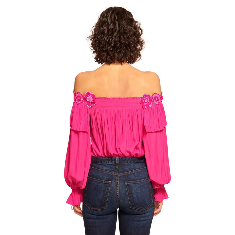 Fannie Embellished Off-The-Shoulder Top image number null