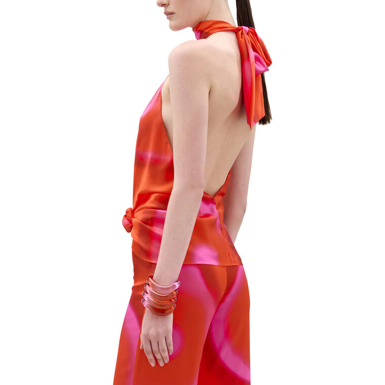 Dita Sleeveless Halterneck Blouse image number null