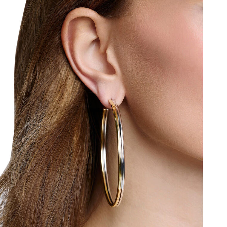 2.5 Inch Two Tone Thread Hoops image number null