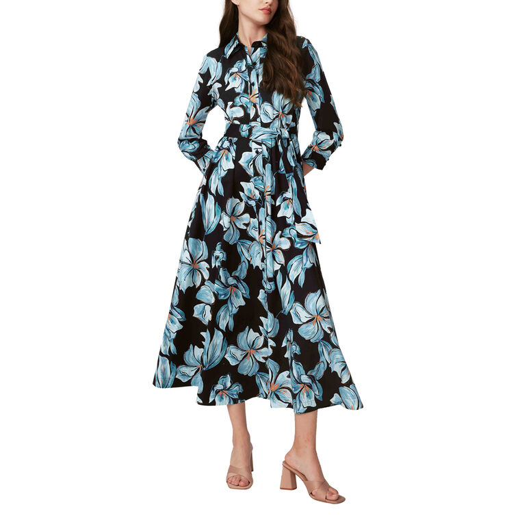 Blaine Cotton Poplin Midi Dress image number null