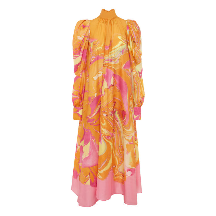 Luca Long Sleeve Midi Dress image number null