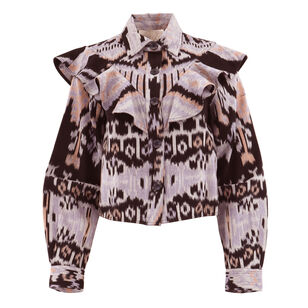 Mathilde Long Sleeve Blouse With Ruffles