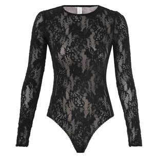 Long Sleeve Lace Bodysuit