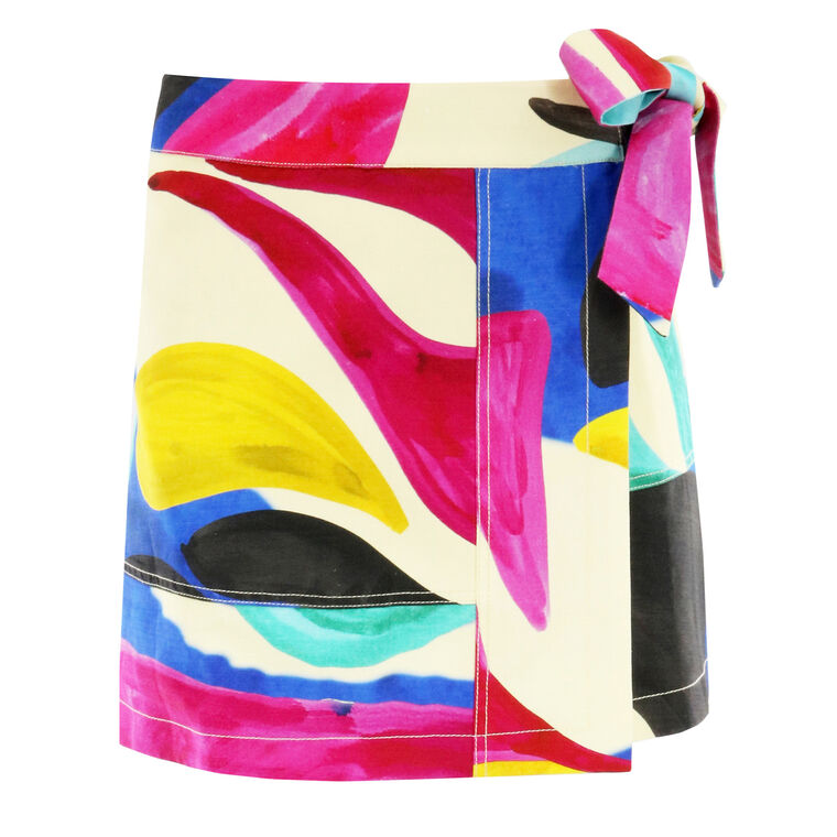 Bay Color Blocked Skirt image number null