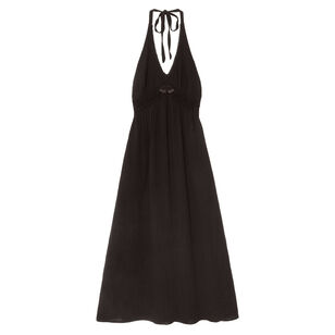 Romy Halterneck Gauze Midi Dress