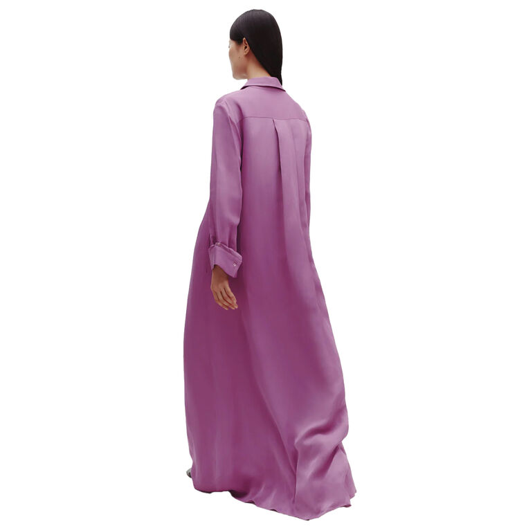 Jenny's Gown In Coated Viscose Linen image number null