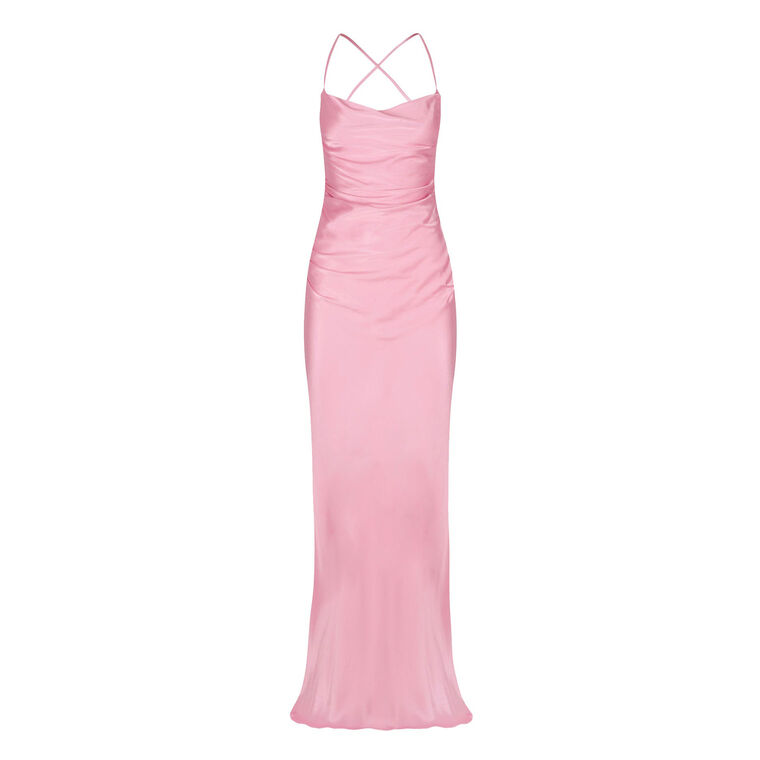 La Lune Lace Back Maxi Dress image number null