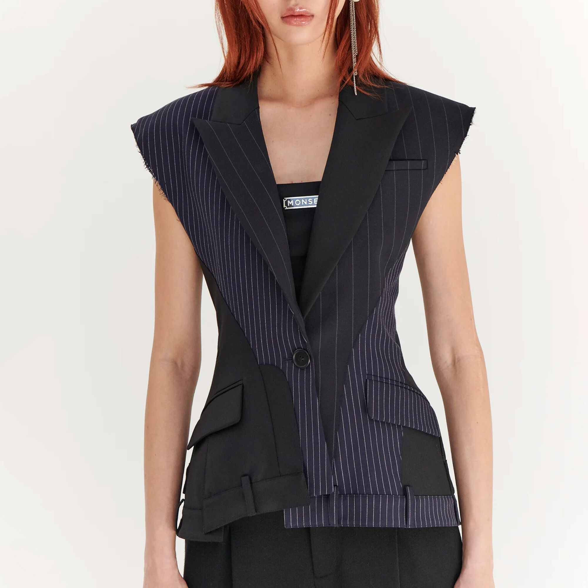 【公式ショップ】 Deconstructed Jacket Sleeveless トップス