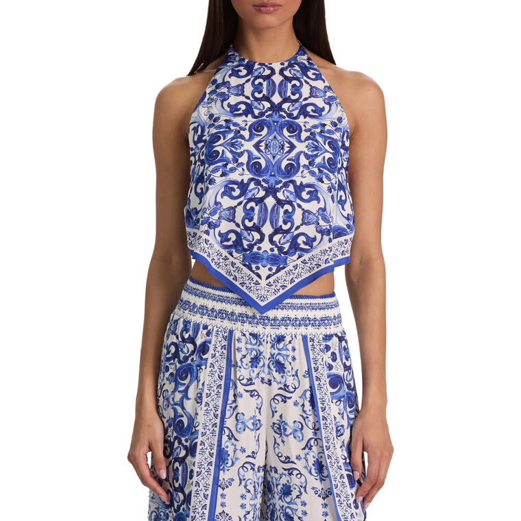 Frenchie Handkerchief Halter Top image number null
