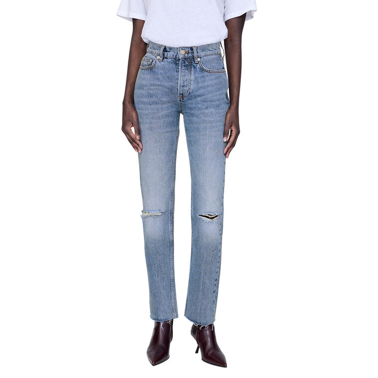 Bruno High-Rise Straight-Leg Ankle Jean image number null